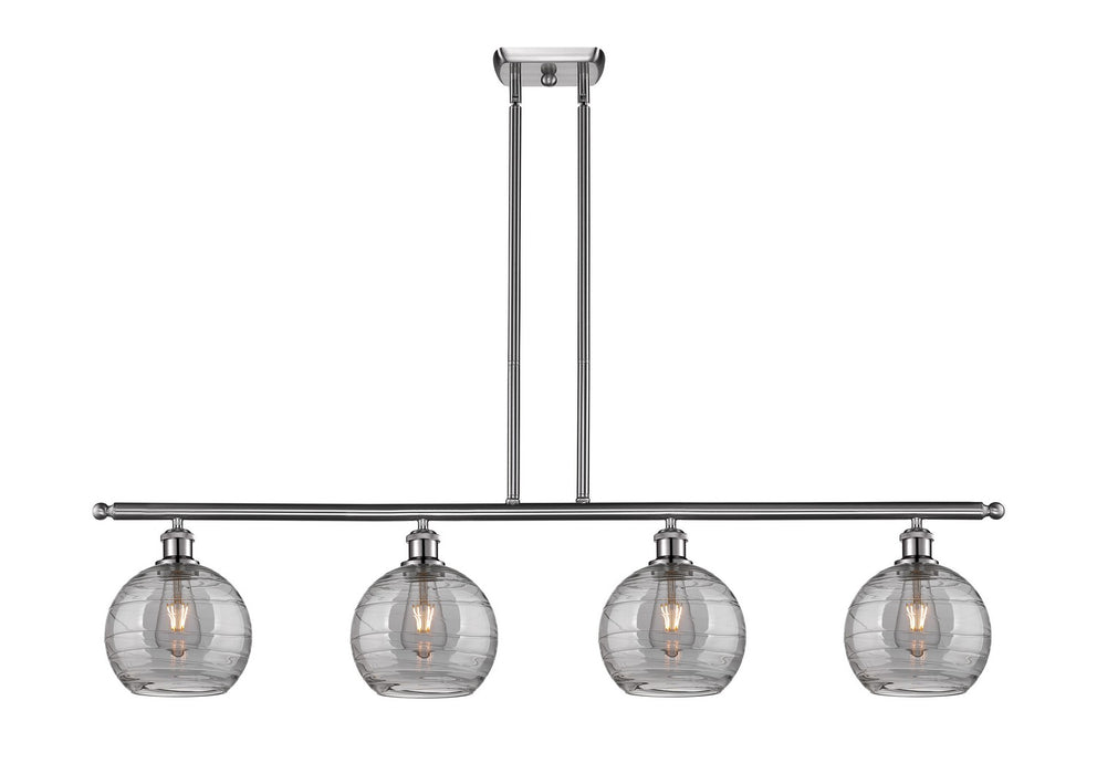 Innovations 516-4I-SN-G1213-8SM Four Light Island Pendant, Brushed Satin Nickel