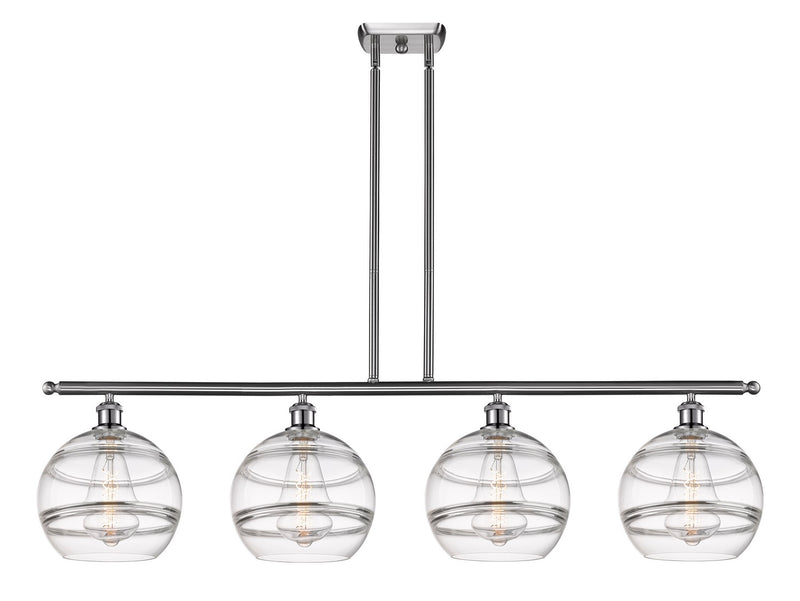 Innovations 516-4I-SN-G556-10CL Four Light Island Pendant, Brushed Satin Nickel