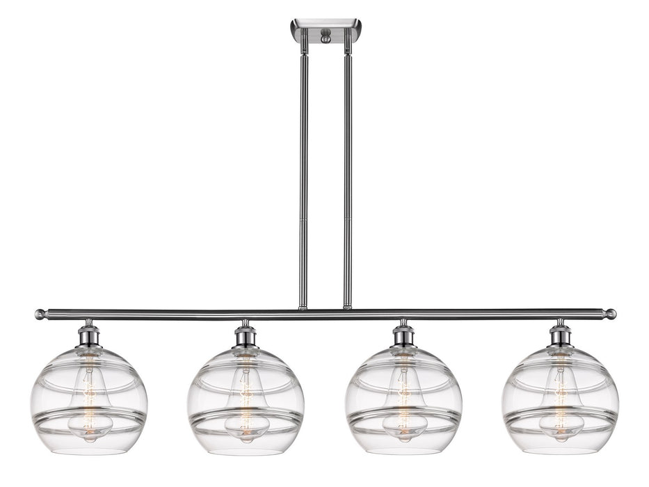 Innovations 516-4I-SN-G556-10CL Four Light Island Pendant, Brushed Satin Nickel
