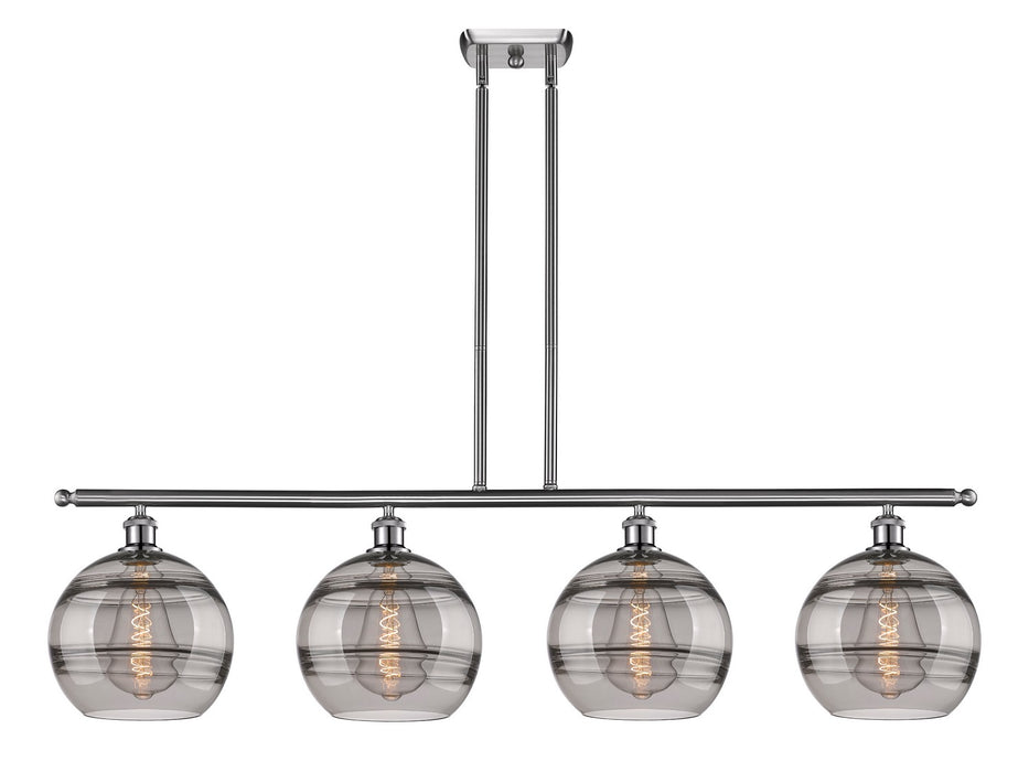 Innovations 516-4I-SN-G556-10SM Four Light Island Pendant, Brushed Satin Nickel
