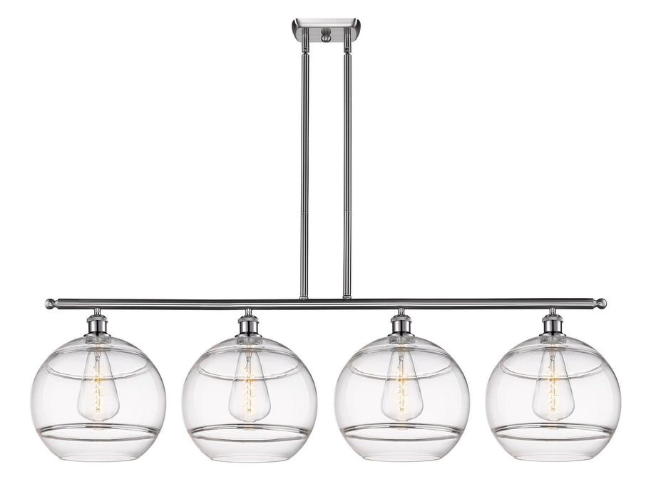 Innovations 516-4I-SN-G556-12CL Four Light Island Pendant, Brushed Satin Nickel