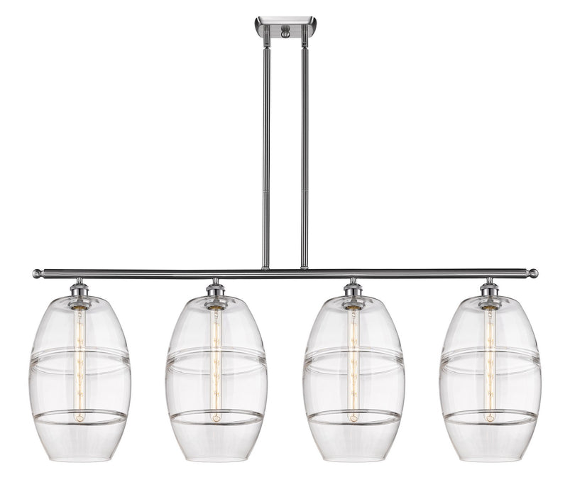 Innovations 516-4I-SN-G557-10CL Four Light Island Pendant, Brushed Satin Nickel