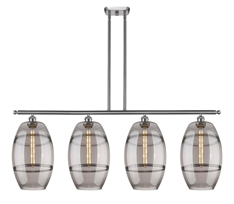 Innovations 516-4I-SN-G557-10SM Four Light Island Pendant, Brushed Satin Nickel