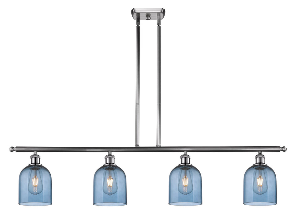 Innovations 516-4I-SN-G558-6BL Four Light Island Pendant, Brushed Satin Nickel