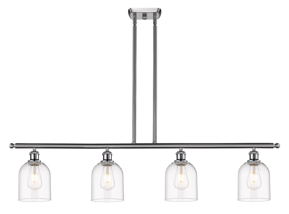 Innovations 516-4I-SN-G558-6CL Four Light Island Pendant, Brushed Satin Nickel