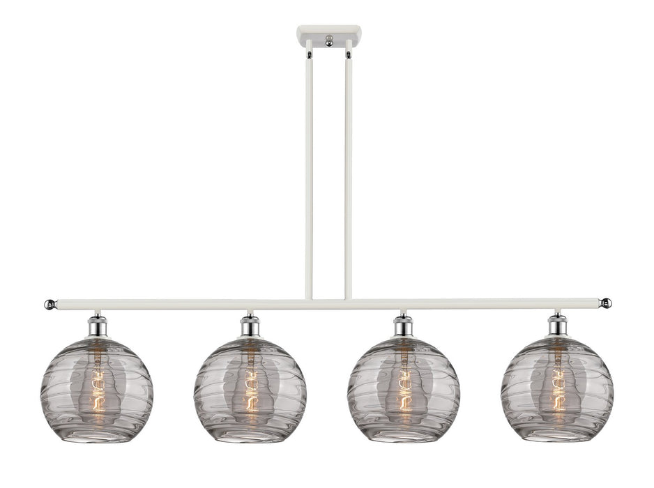 Innovations 516-4I-WPC-G1213-10SM Four Light Island Pendant, White Polished Chrome