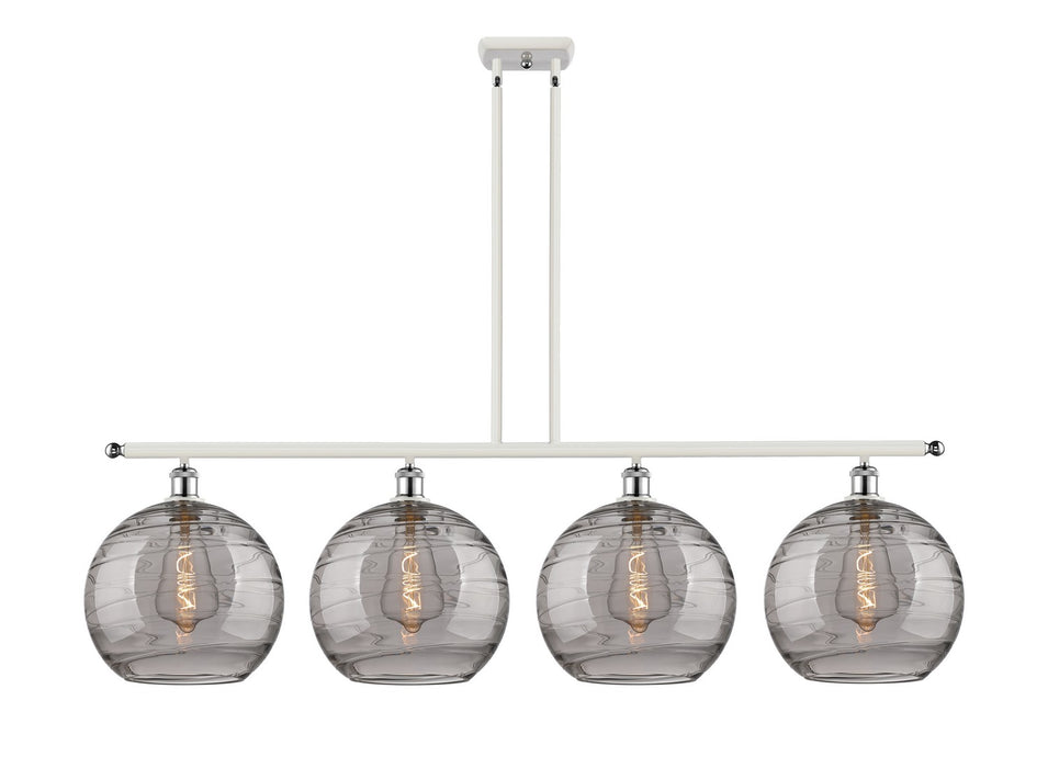 Innovations 516-4I-WPC-G1213-12SM Four Light Island Pendant, White Polished Chrome