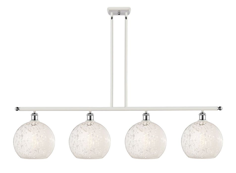 Innovations 516-4I-WPC-G1216-10WM LED Island Pendant, White Polished Chrome