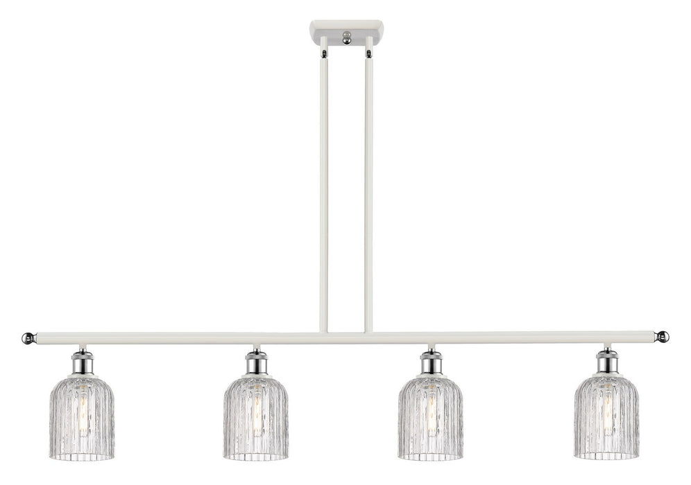 Innovations 516-4I-WPC-G559-5CL Four Light Island Pendant, White Polished Chrome