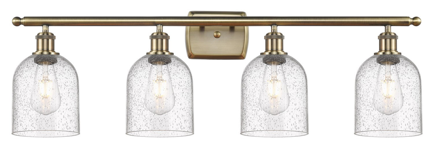 Innovations 516-4W-AB-G558-6SDY Four Light Bath Vanity, Antique Brass