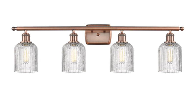 Innovations 516-4W-AC-G559-5CL Four Light Bath Vanity, Antique Copper
