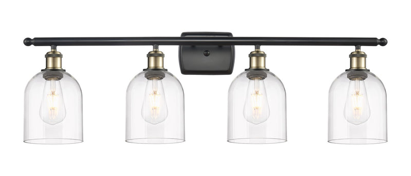 Innovations 516-4W-BAB-G558-6CL Four Light Bath Vanity, Black Antique Brass