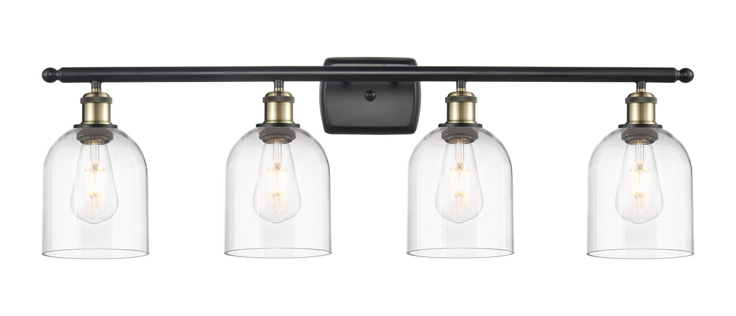 Innovations 516-4W-BAB-G558-6CL Four Light Bath Vanity, Black Antique Brass