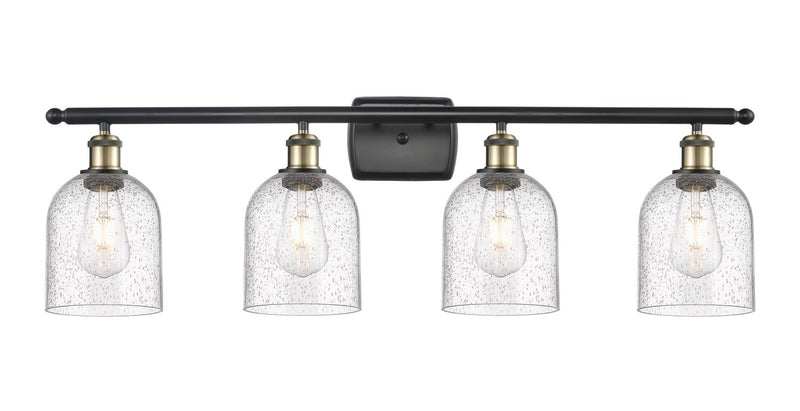 Innovations 516-4W-BAB-G558-6SDY Four Light Bath Vanity, Black Antique Brass