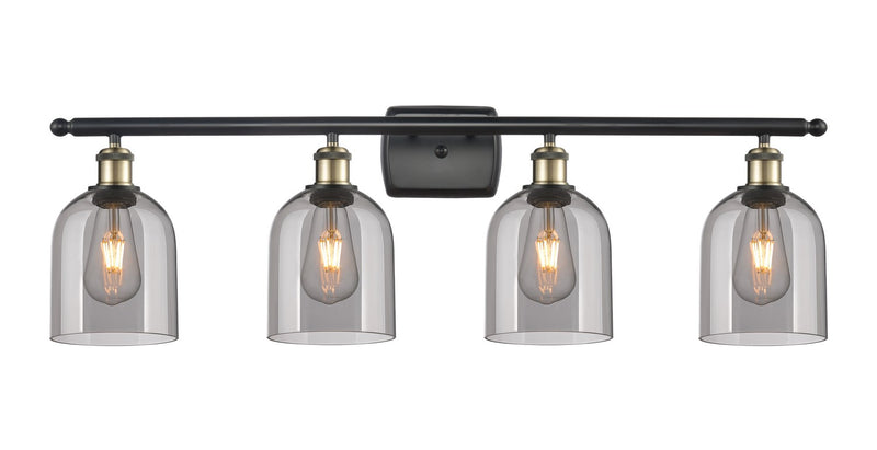 Innovations 516-4W-BAB-G558-6SM Four Light Bath Vanity, Black Antique Brass