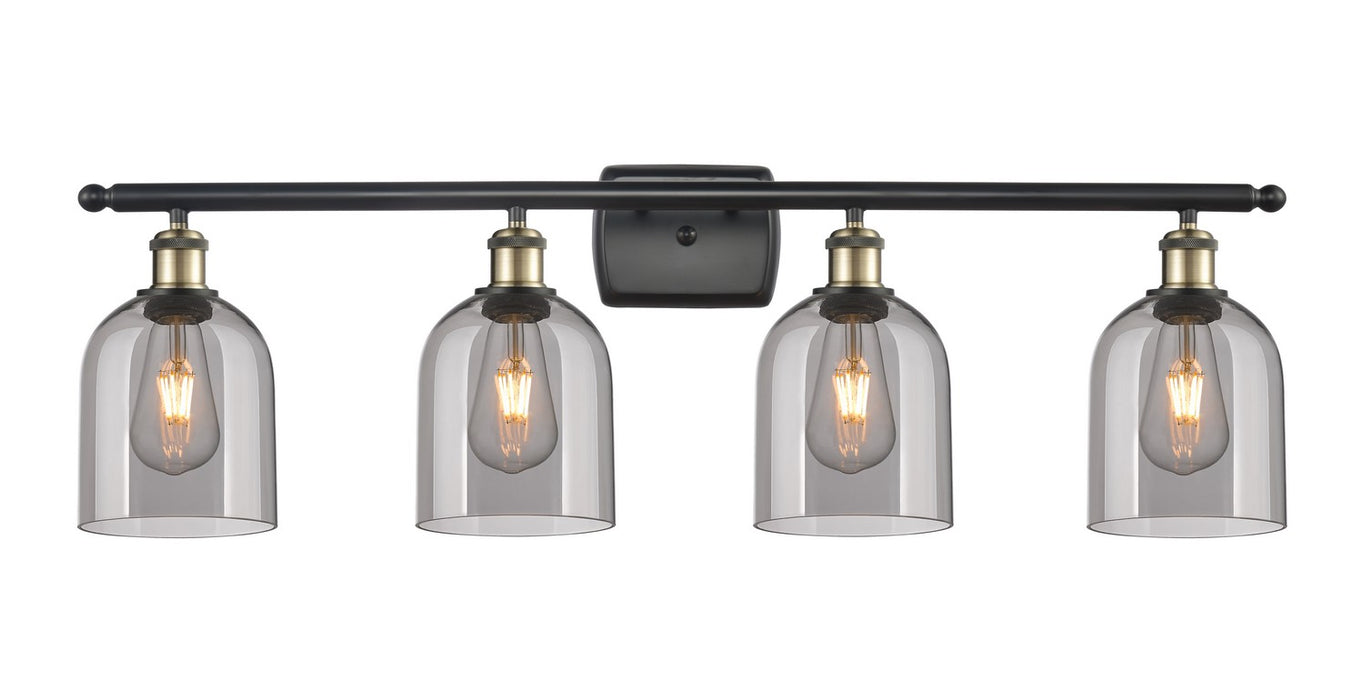 Innovations 516-4W-BAB-G558-6SM Four Light Bath Vanity, Black Antique Brass