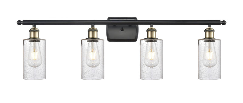 Innovations 516-4W-BAB-G804 Four Light Bath Vanity, Black Antique Brass