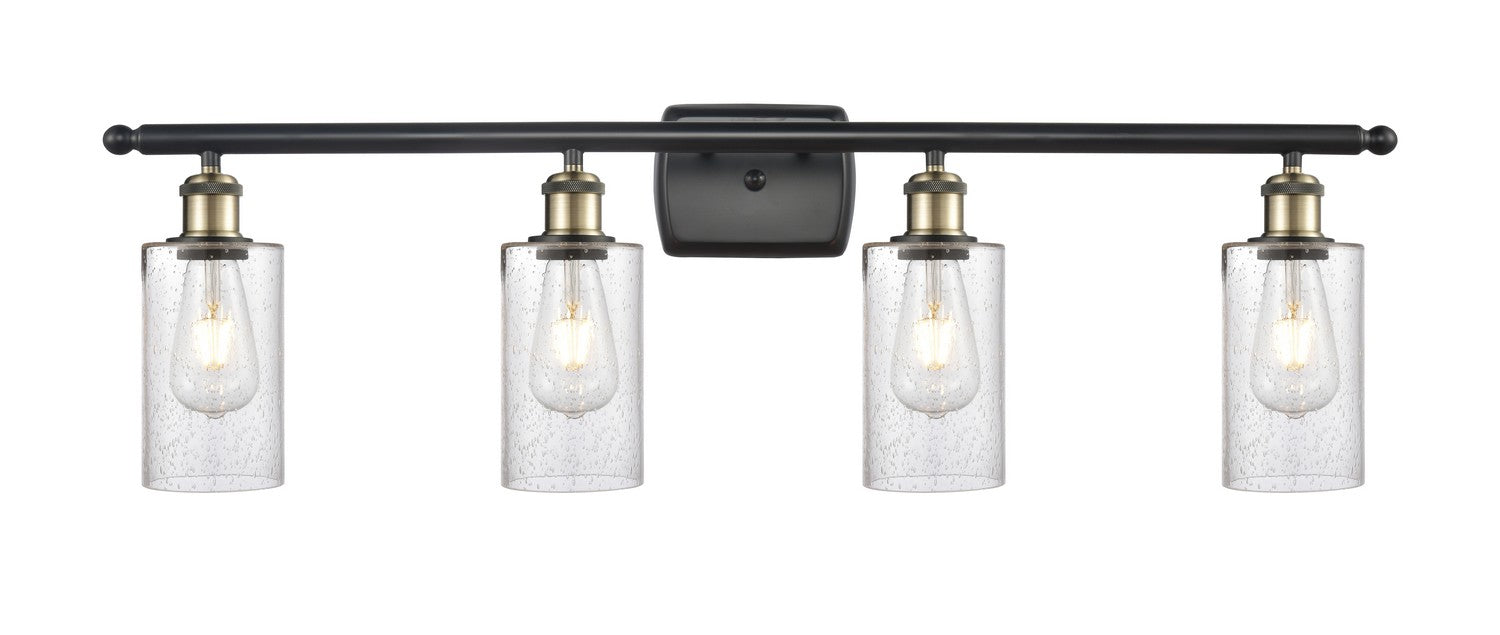 Innovations 516-4W-BAB-G804 Four Light Bath Vanity, Black Antique Brass
