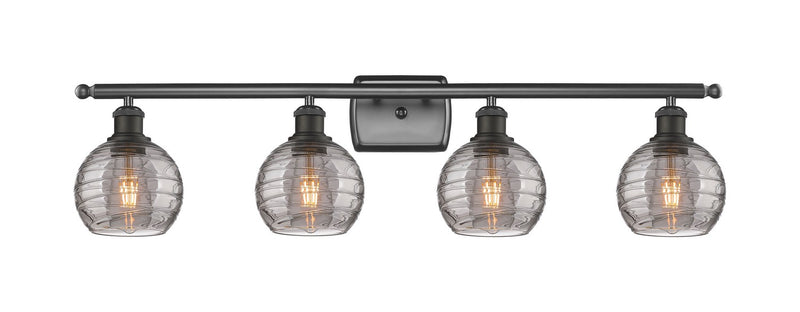 Innovations 516-4W-OB-G1213-6SM Four Light Bath Vanity, Oil Rubbed Bronze