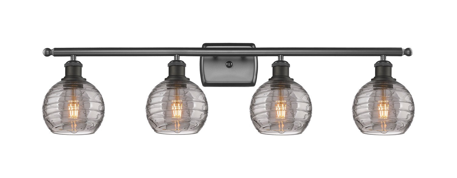 Innovations 516-4W-OB-G1213-6SM Four Light Bath Vanity, Oil Rubbed Bronze
