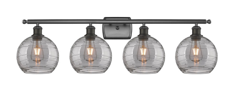 Innovations 516-4W-OB-G1213-8SM Four Light Bath Vanity, Oil Rubbed Bronze