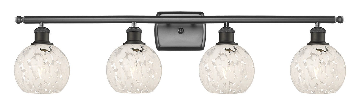 Innovations 516-4W-OB-G1216-6WM LED Bath Vanity, Oil Rubbed Bronze