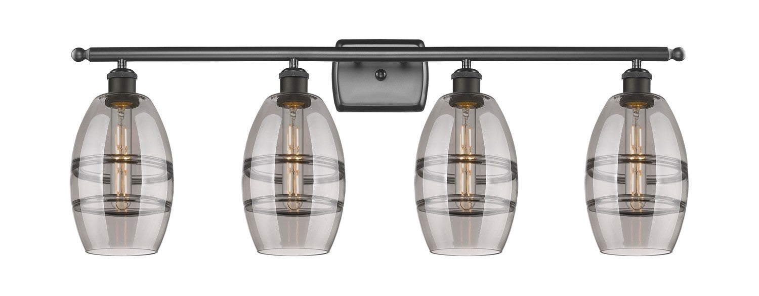 Innovations 516-4W-OB-G557-6SM Four Light Bath Vanity, Oil Rubbed Bronze