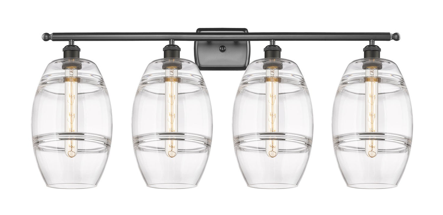Innovations 516-4W-OB-G557-8CL Four Light Bath Vanity, Oil Rubbed Bronze