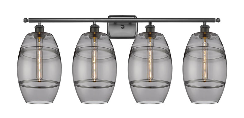 Innovations 516-4W-OB-G557-8SM Four Light Bath Vanity, Oil Rubbed Bronze