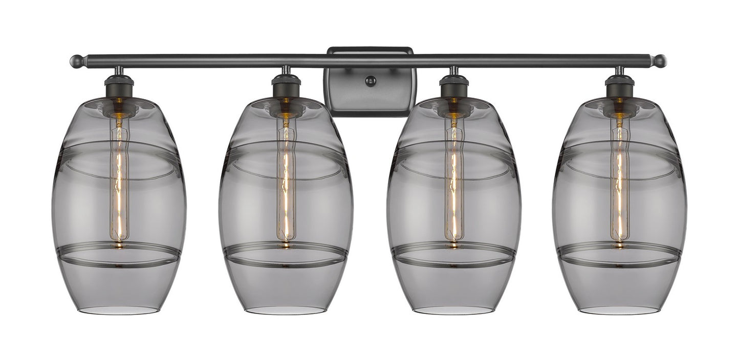 Innovations 516-4W-OB-G557-8SM Four Light Bath Vanity, Oil Rubbed Bronze