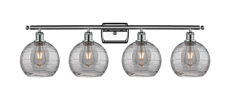 Innovations 516-4W-PC-G1213-8SM Four Light Bath Vanity, Polished Chrome