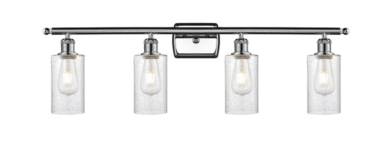 Innovations 516-4W-PC-G804 Four Light Bath Vanity, Polished Chrome