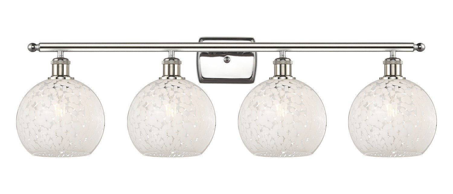 Innovations 516-4W-PN-G1216-8WM LED Bath Vanity, Polished Nickel