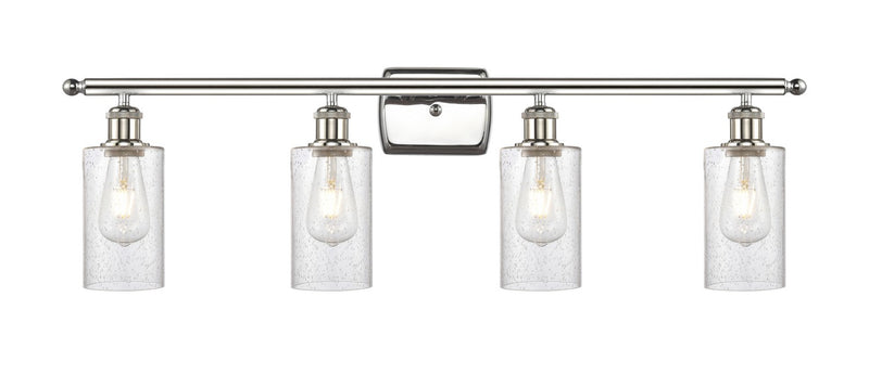 Innovations 516-4W-PN-G804 Four Light Bath Vanity, Polished Nickel