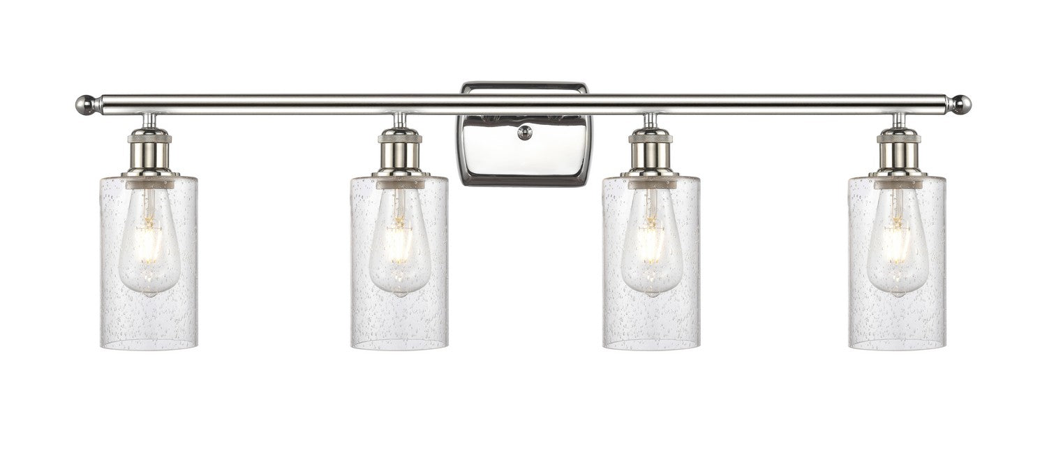 Innovations 516-4W-PN-G804 Four Light Bath Vanity, Polished Nickel