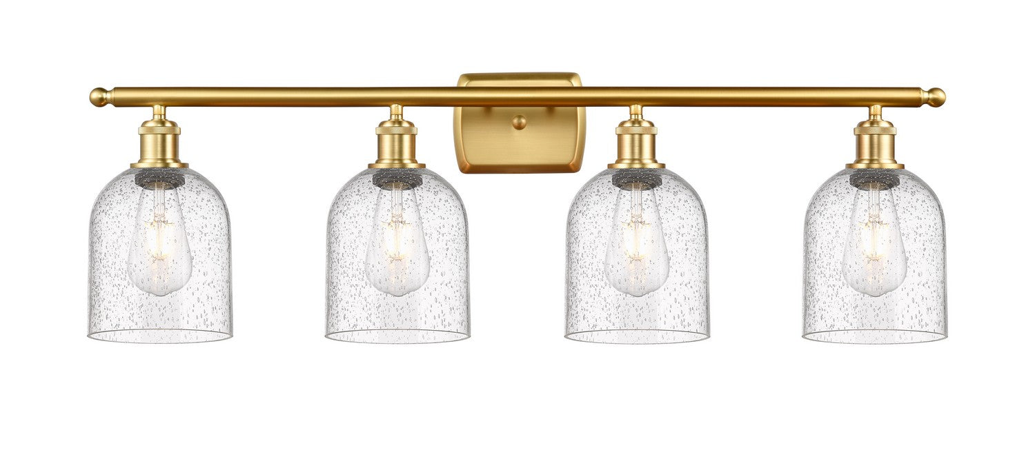 Innovations 516-4W-SG-G558-6SDY Four Light Bath Vanity, Satin Gold