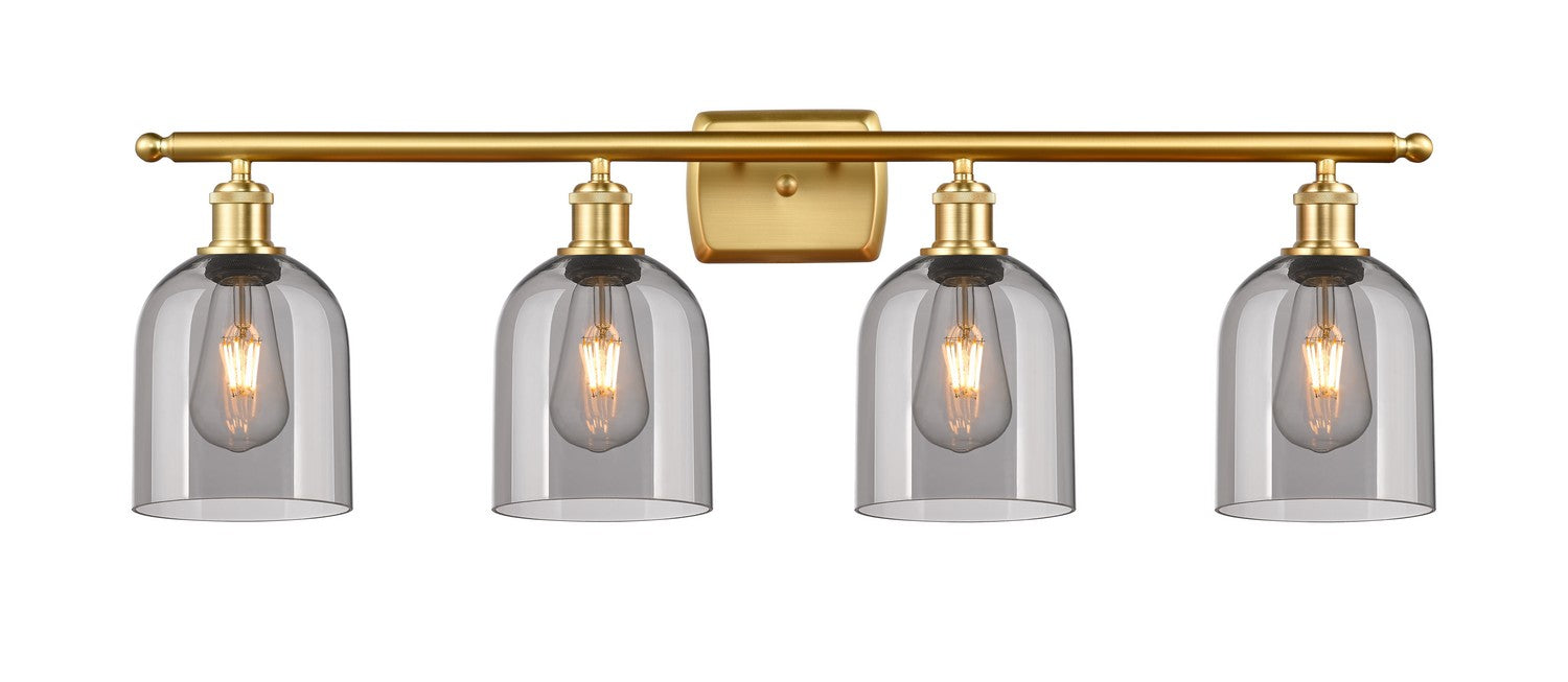 Innovations 516-4W-SG-G558-6SM Four Light Bath Vanity, Satin Gold