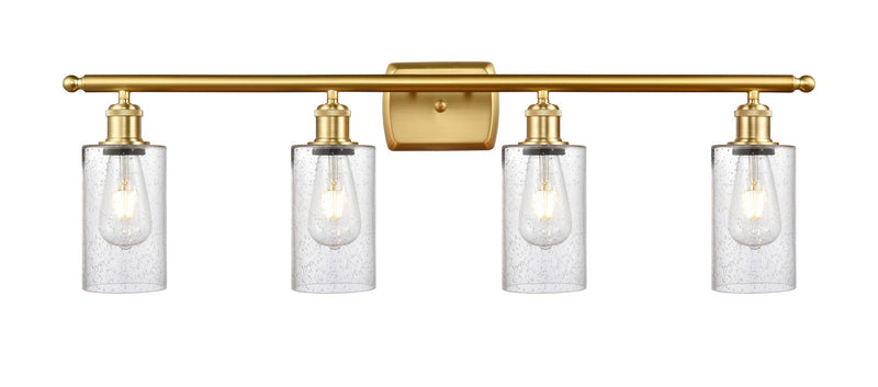Innovations 516-4W-SG-G804 Four Light Bath Vanity, Satin Gold