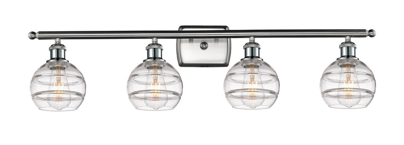 Innovations 516-4W-SN-G556-6CL Four Light Bath Vanity, Brushed Satin Nickel