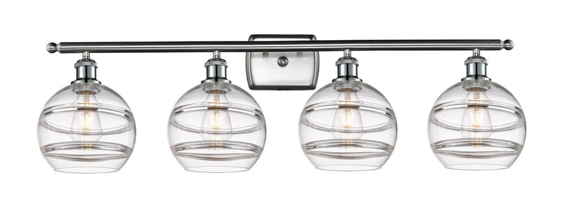 Innovations 516-4W-SN-G556-8CL Four Light Bath Vanity, Brushed Satin Nickel