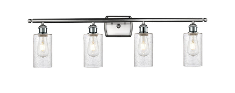 Innovations 516-4W-SN-G804 Four Light Bath Vanity, Brushed Satin Nickel