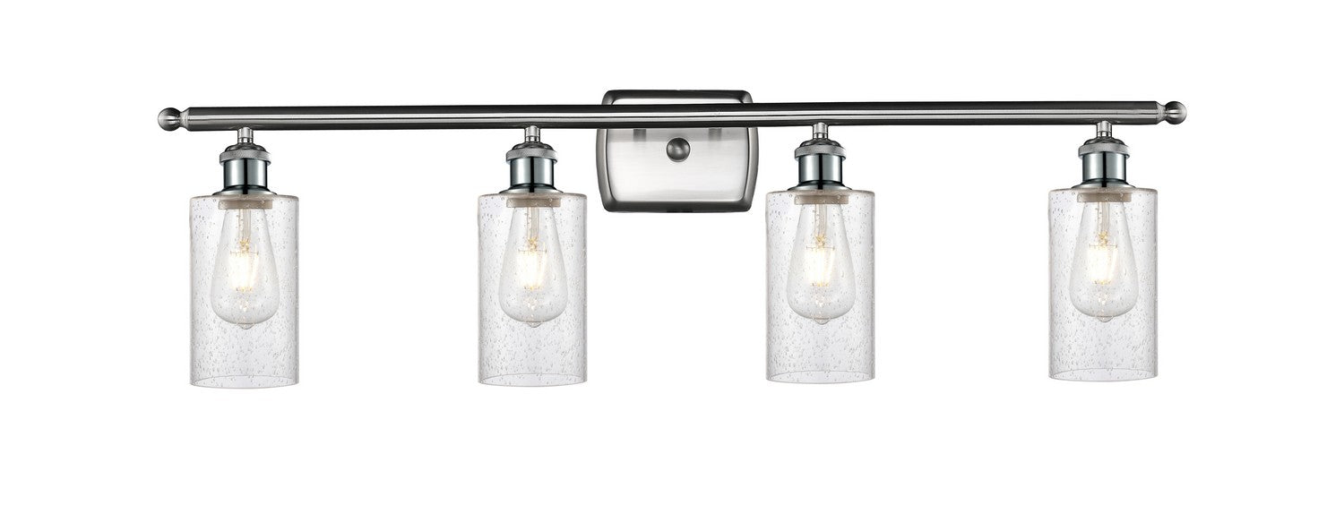 Innovations 516-4W-SN-G804 Four Light Bath Vanity, Brushed Satin Nickel