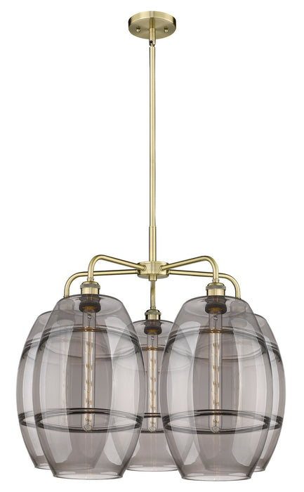 Innovations 516-5CR-AB-G557-10SM LED Chandelier, Antique Brass