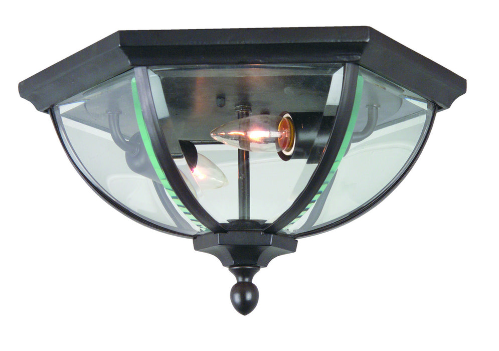 Craftmade Z3017-OBO Two Light Flushmount, Oiled Bronze (Outdoor)