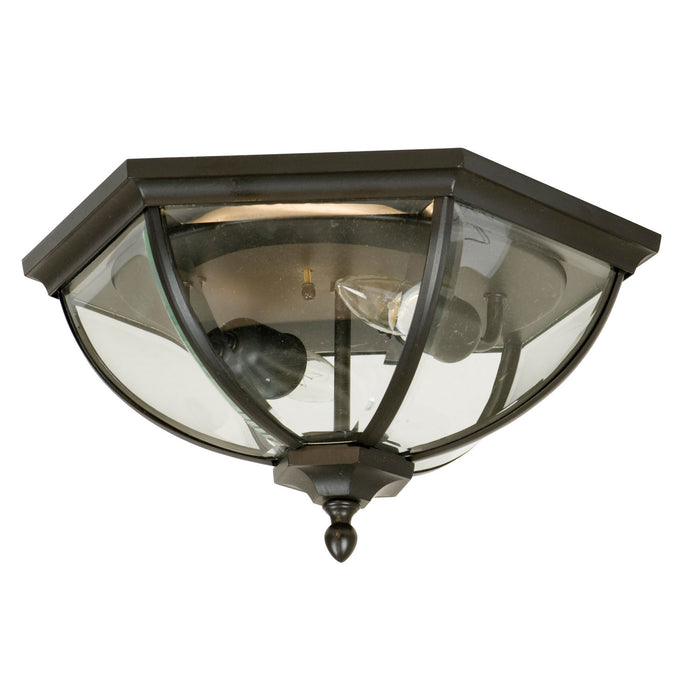 Craftmade Z3017-OBO Two Light Flushmount, Oiled Bronze (Outdoor)
