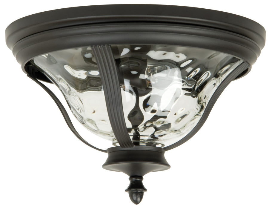 Craftmade Z6017-OBO Two Light Flushmount, Oiled Bronze (Outdoor)