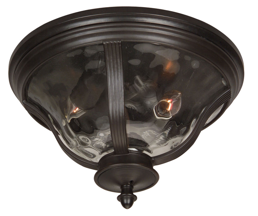 Craftmade Z6017-OBO Two Light Flushmount, Oiled Bronze (Outdoor)