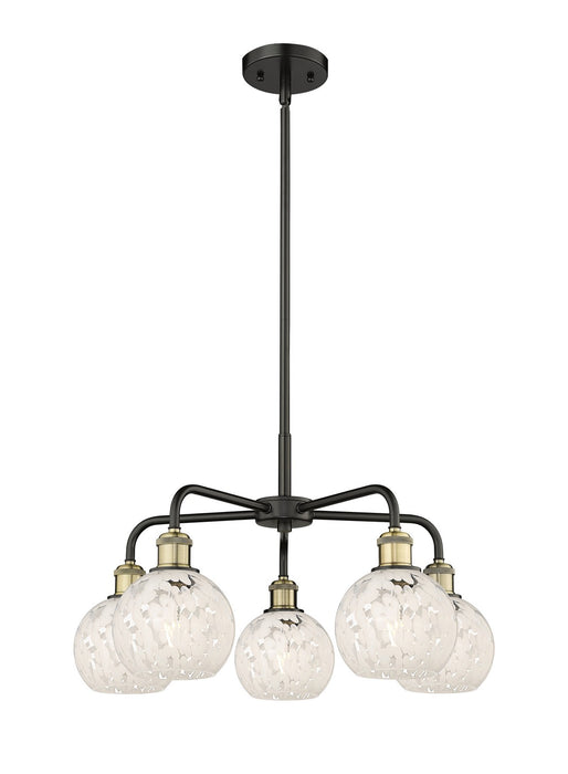 Innovations 516-5CR-BAB-G1216-6WM LED Chandelier, Black Antique Brass