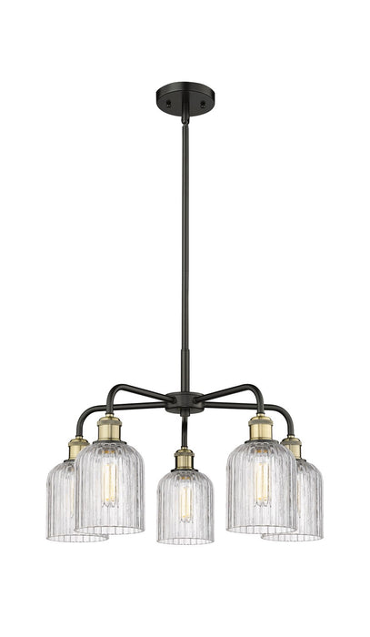 Innovations 516-5CR-BAB-G559-5CL Five Light Chandelier, Black Antique Brass