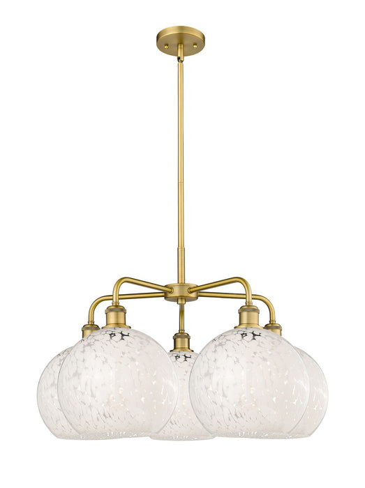 Innovations 516-5CR-BB-G1216-10WM LED Chandelier, Brushed Brass